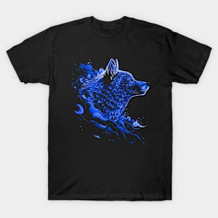 The Blue Majestic Wolf T-Shirt